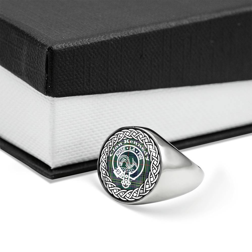 Kennedy Crest Clan Tartan Ring Scottish