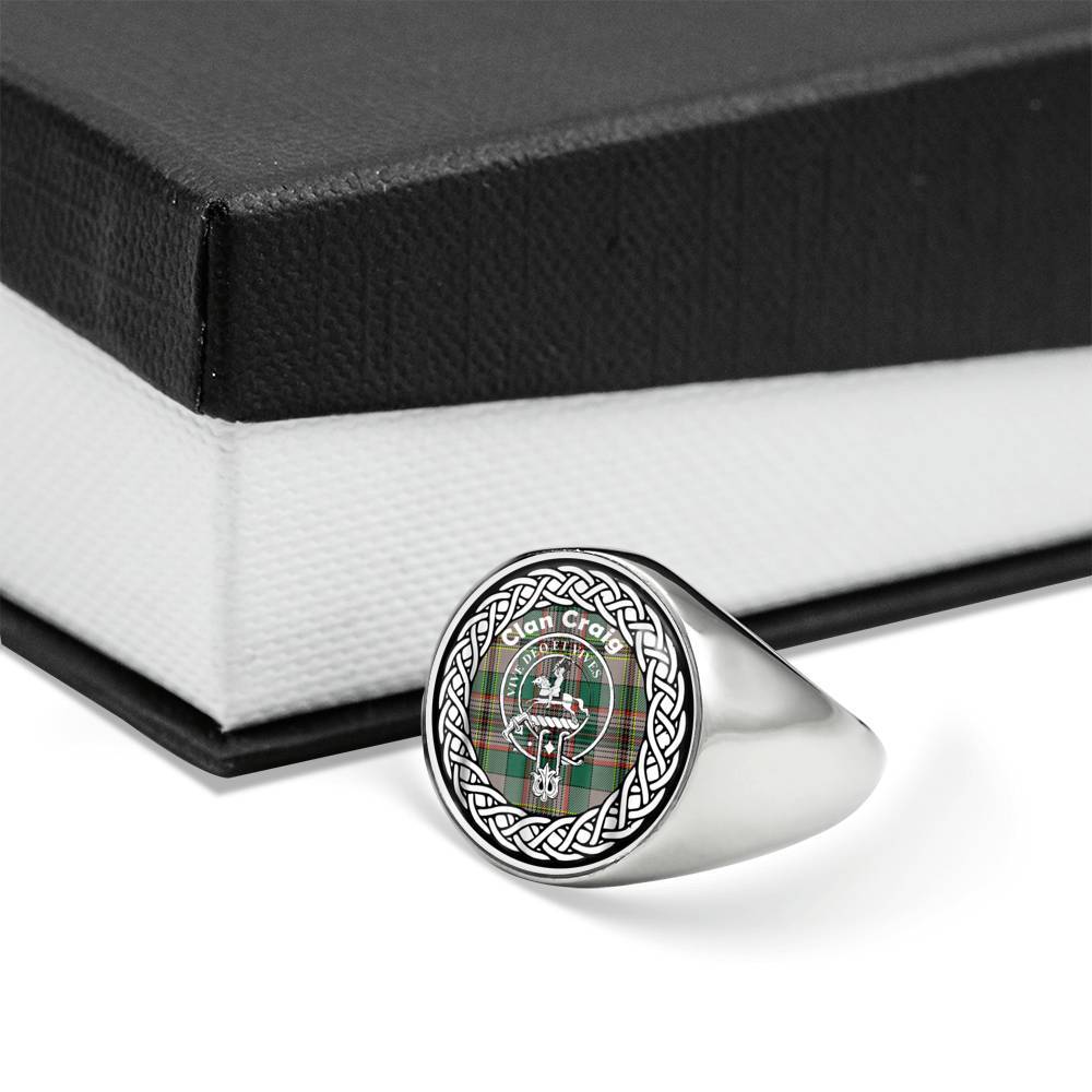 Craig Crest Clan Tartan Ring Scottish