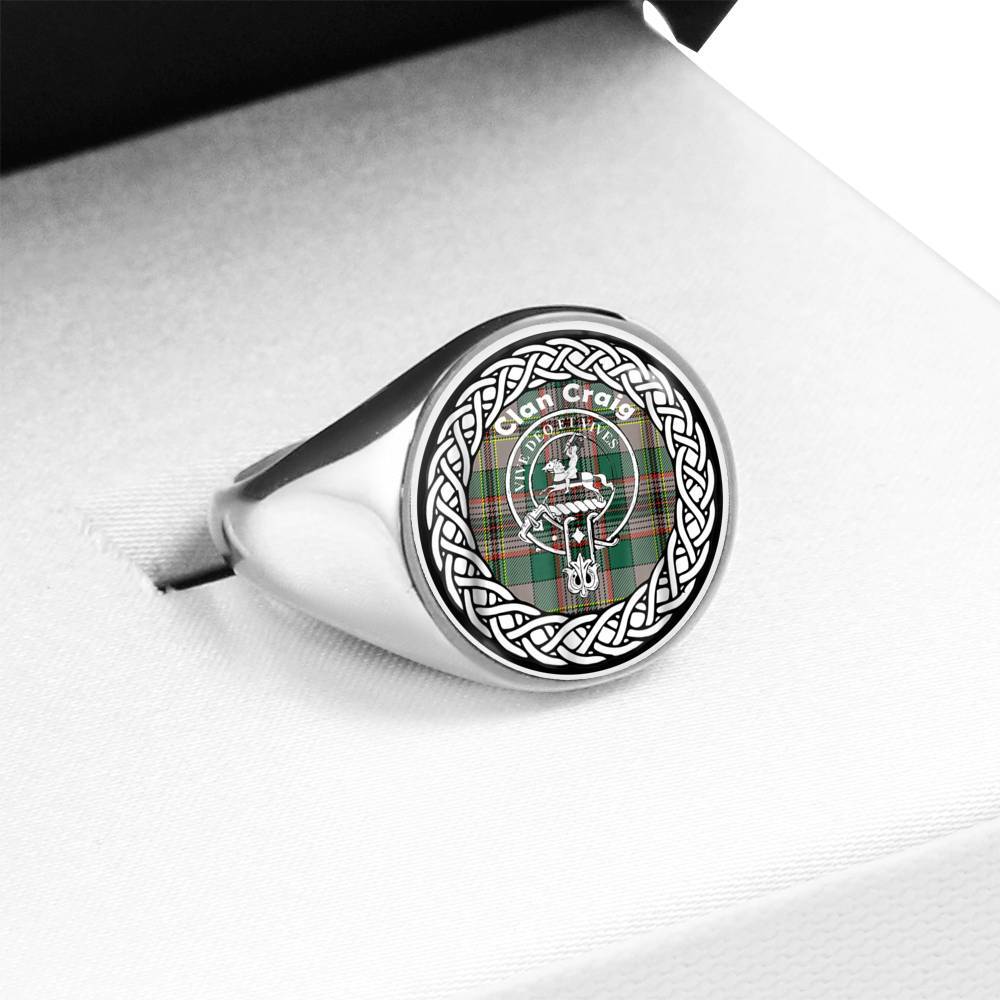 Craig Crest Clan Tartan Ring Scottish