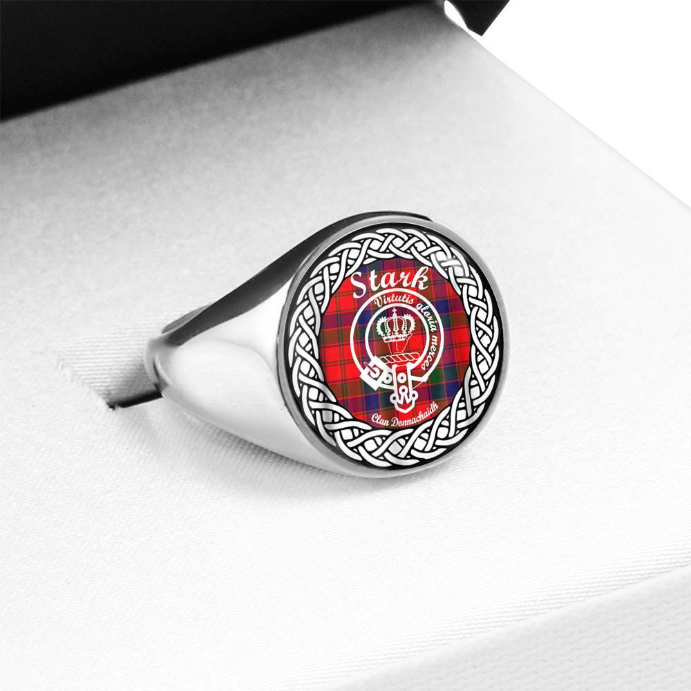 Stark Crest Clan Tartan Ring Scottish
