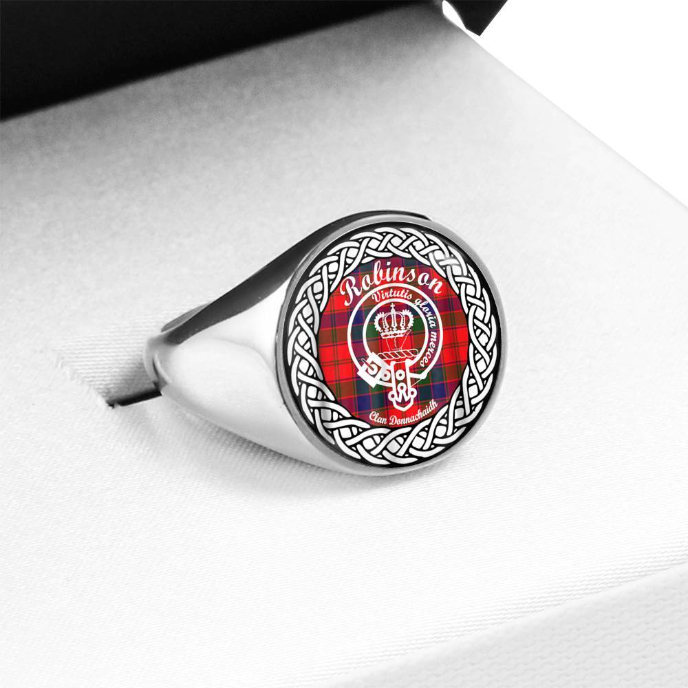 Robinson Crest Clan Tartan Ring Scottish