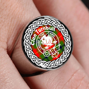 Turnbull Crest Clan Tartan Ring Scottish