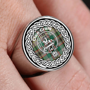 Craig Crest Clan Tartan Ring Scottish