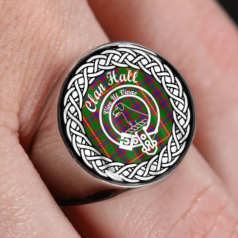 Image of Hall Crest Clan Tartan Ring Scottish