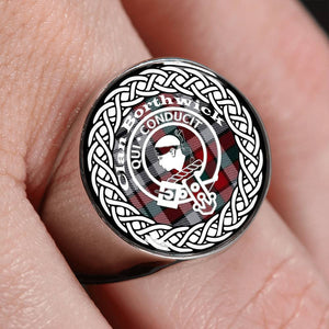 Borthwick Crest Clan Tartan Ring Scottish