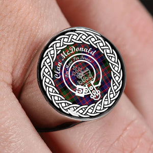 McDonald Crest Clan Tartan Ring Scottish