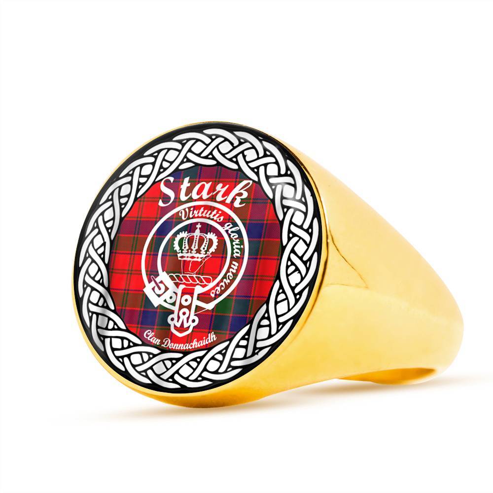 Stark Crest Clan Tartan Ring Scottish