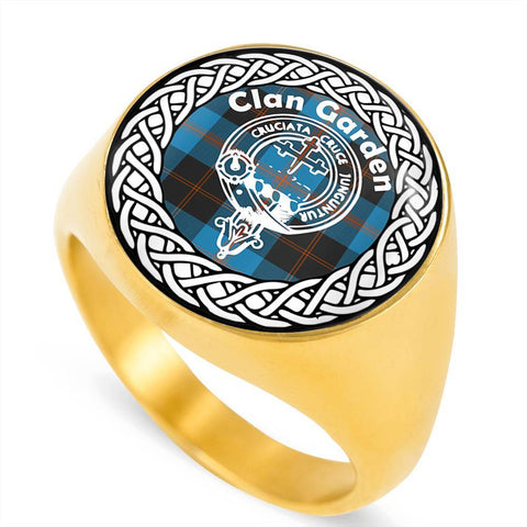 Image of Garden Crest Clan Tartan Ring Scottish