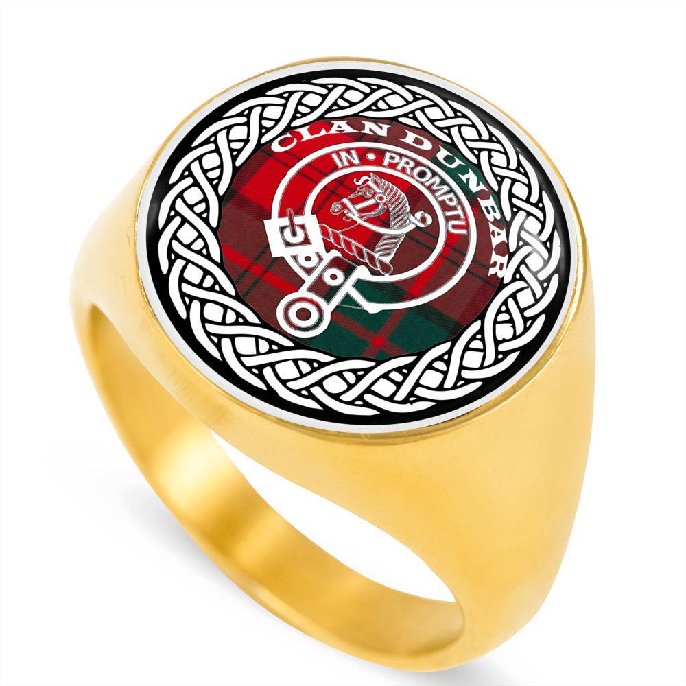 Dunbar Crest Clan Tartan Ring Scottish