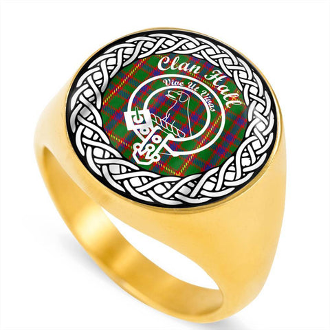 Image of Hall Crest Clan Tartan Ring Scottish