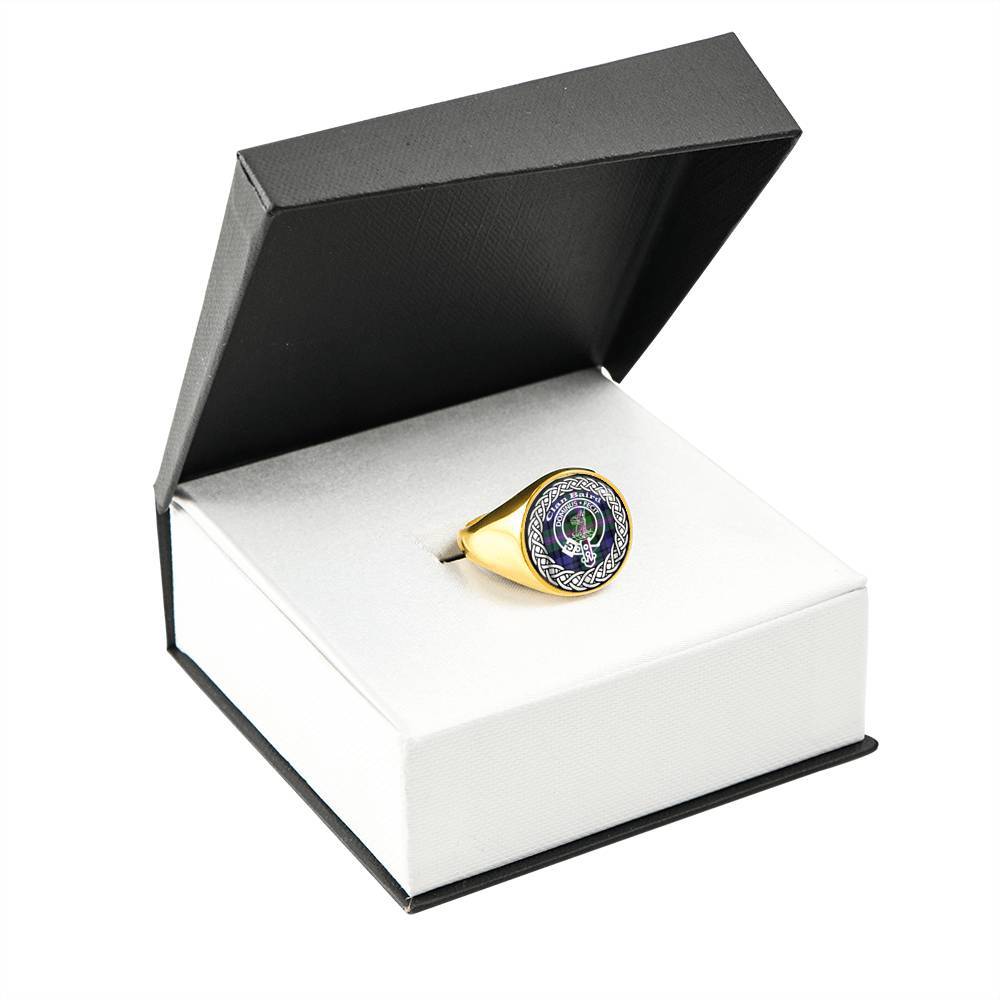 Baird Crest Clan Tartan Ring Scottish