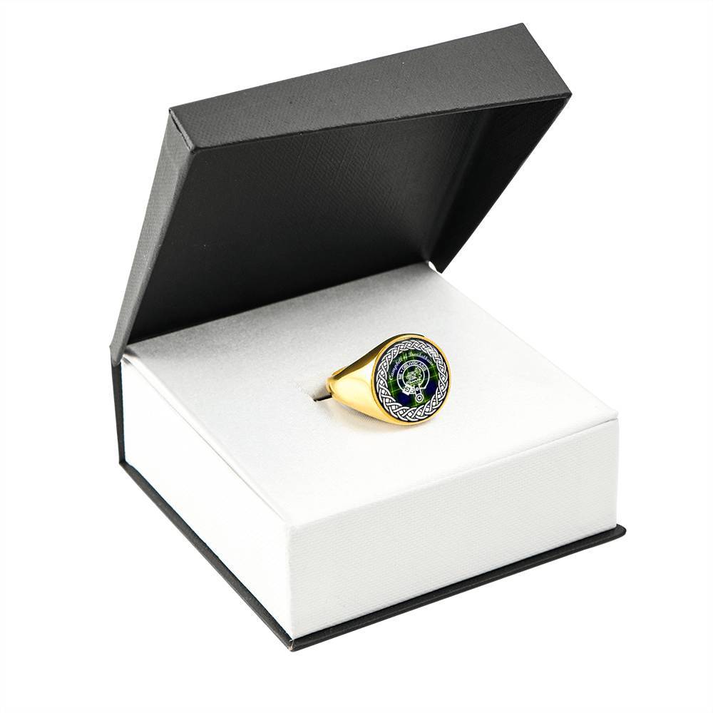 Campbell Of Breadalbane Crest Clan Tartan Ring Scottish
