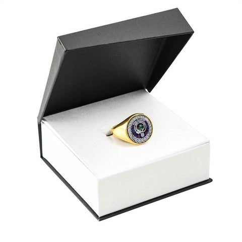 Image of Guthrie Crest Clan Tartan Ring Scottish