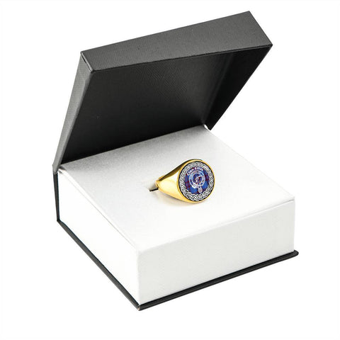 Image of Elliot Crest Clan Tartan Ring Scottish