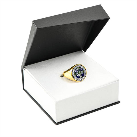 Image of Kirkpatrick Crest Clan Tartan Ring Scottish