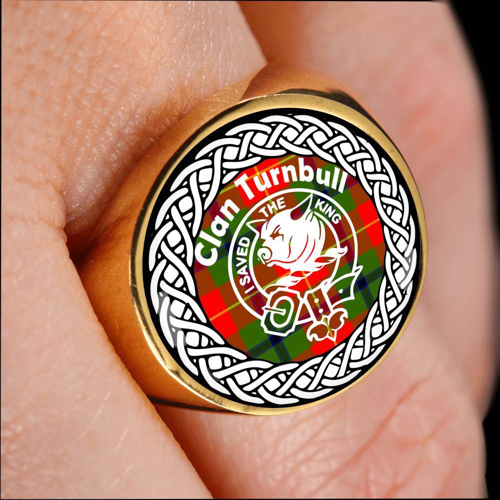 Turnbull Crest Clan Tartan Ring Scottish