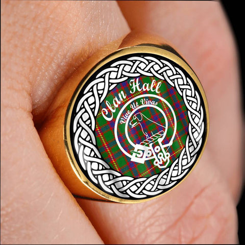 Image of Hall Crest Clan Tartan Ring Scottish