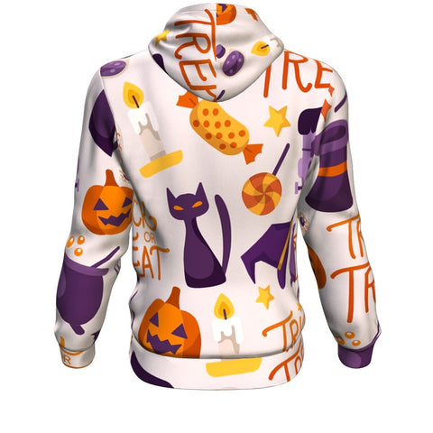 Image of Candy Sweet Trick Or Treat Halloween Hoodie Over Print - shirtskishirt