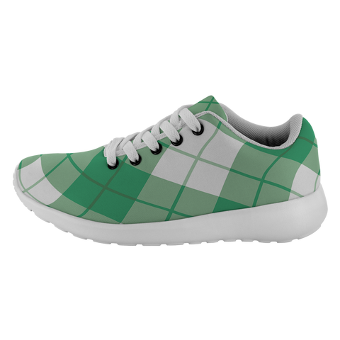 Image of ScottishShop Tartan Sneakers Bias Plaid Scotland Running Shoes - shirtskishirt