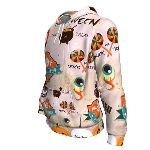 Image of Happy Halloween Trick Or Treat A1 Halloween Hoodie Over Print - shirtskishirt