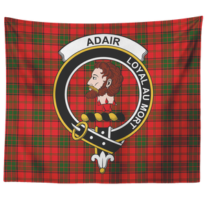 Wall Tapestry Adair Tartan Clan Badge Scottish - shirtskishirt