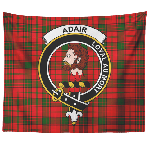 Image of Wall Tapestry Adair Tartan Clan Badge Scottish - shirtskishirt