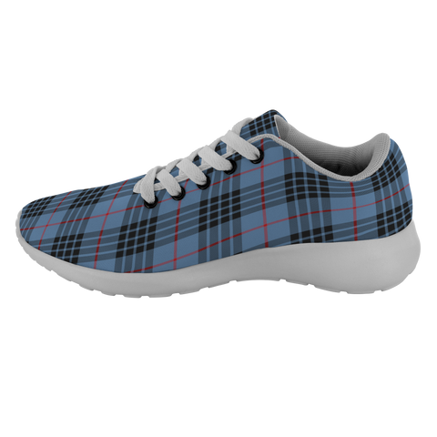 Image of Tartan Sneakers - MacKie Blue Scotland | Unisex Tartan Running Shoes | Sneakers Men & Women Tartan Shoes