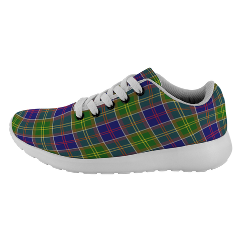 Image of ScottishShop Tartan Sneakers Ayrshire Scotland Running Shoes - shirtskishirt