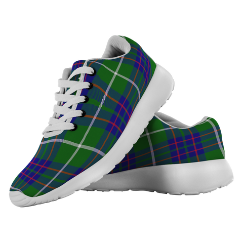 Image of Tartan Sneakers - MacIntyre Hunting Modern Scotland | Unisex Tartan Running Shoes | Sneakers Men & Women Tartan Shoes