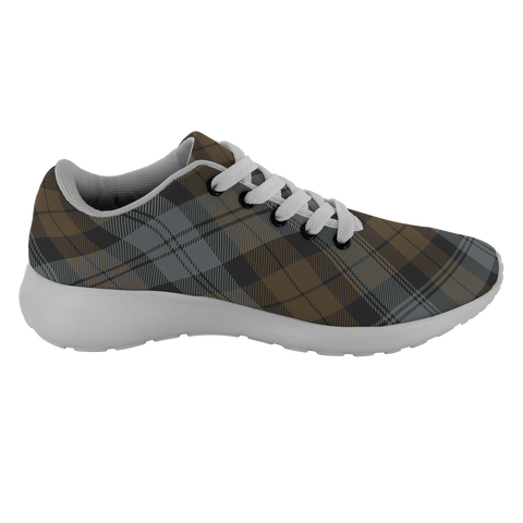 Image of ScottishShop Tartan Sneakers BlackWatch Weathered Scotland Running Shoes - shirtskishirt