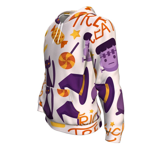 Image of Candy Sweet Trick Or Treat Halloween Hoodie Over Print - shirtskishirt