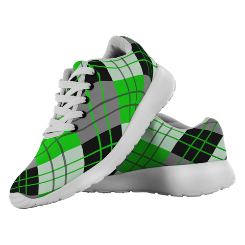 Image of Tartan Sneakers - Green Scottish Woven Tartan Scotland | Unisex Tartan Running Shoes | Sneakers Men & Women Tartan Shoes