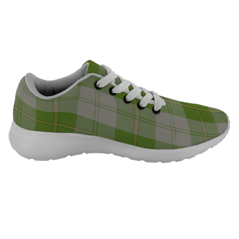 Image of ScottishShop Tartan Sneakers Cunningham Dress Green Dancers Scotland Tartan Running Shoes - shirtskishirt