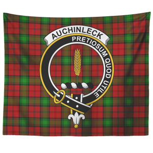 Wall Tapestry Auchinleck Tartan Clan Badge Scottish - shirtskishirt