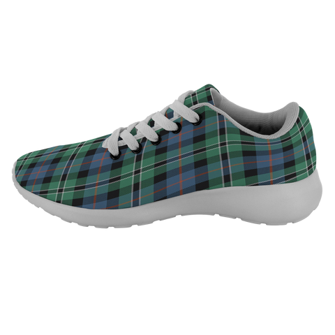 Image of Tartan Sneakers - Ross Pattern Ancient Scotland | Unisex Tartan Running Shoes | Sneakers Men & Women Tartan Shoes