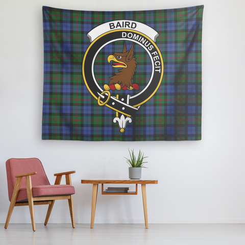 Image of Wall Tapestry Baird Tartan Clan Badge Scottish - shirtskishirt