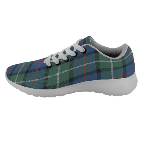 Image of ScottishShop Tartan Sneakers Davidson Of Tulloch Scotland Tartan Running Shoes - shirtskishirt