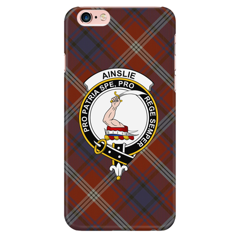 Image of Ainslie Ancient Scottish Clan Tartan Phone Case - shirtskishirt