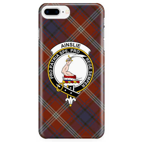 Image of Ainslie Ancient Scottish Clan Tartan Phone Case - shirtskishirt