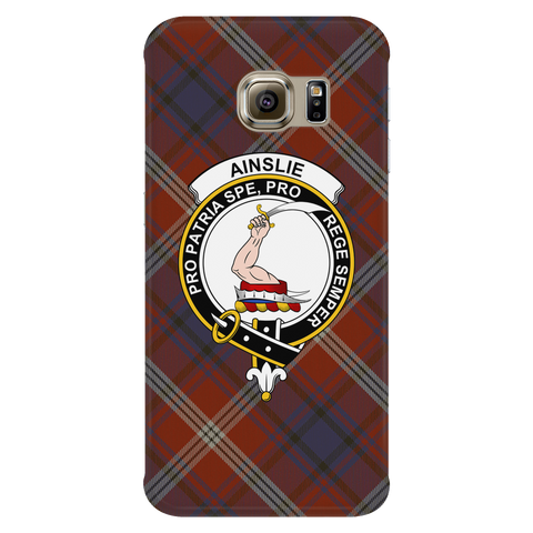 Image of Ainslie Ancient Scottish Clan Tartan Phone Case - shirtskishirt