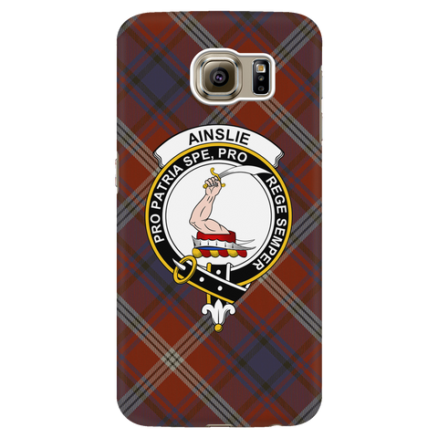 Image of Ainslie Ancient Scottish Clan Tartan Phone Case - shirtskishirt