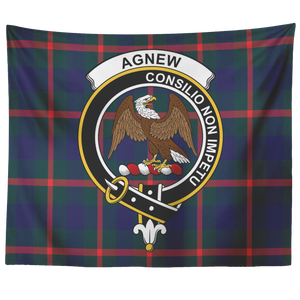 Wall Tapestry Agnew Tartan Clan Badge Scottish - shirtskishirt