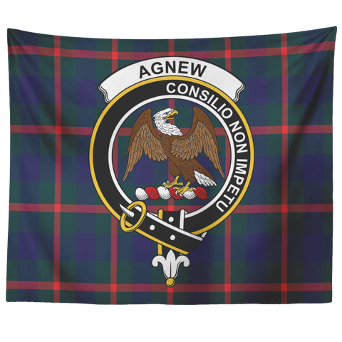 Image of Wall Tapestry Agnew Tartan Clan Badge Scottish - shirtskishirt