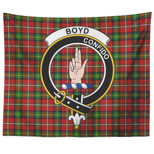 Wall Tapestry Boyd Tartan Clan Badge Scottish