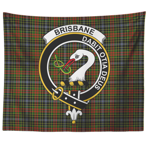 Wall Tapestry Brisbane Tartan Clan Badge Scottish