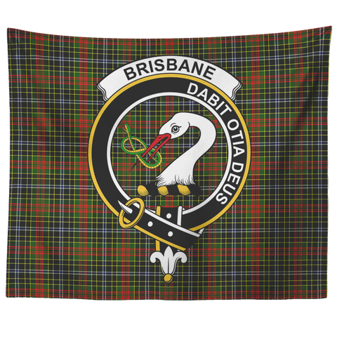 Image of Wall Tapestry Brisbane Tartan Clan Badge Scottish