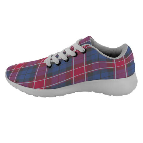 Image of Tartan Sneakers - Graham Of Menteith Pink Scotland | Unisex Tartan Running Shoes | Sneakers Men & Women Tartan Shoes