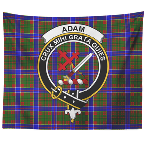 Wall Tapestry Adam Tartan Clan Badge Scottish - shirtskishirt