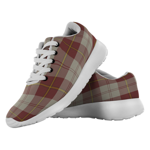 ScottishShop Tartan Sneakers Cunningham Burgundy Dancers Scotland Tartan Running Shoes - shirtskishirt