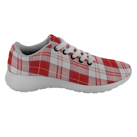 Image of Tartan Sneakers - Menzies Red Scotland | Unisex Tartan Running Shoes | Sneakers Men & Women Tartan Shoes